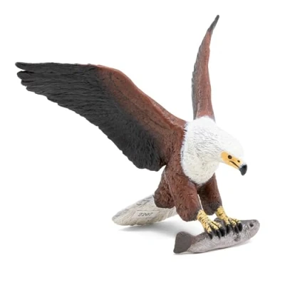 Image of Papo Hand painted Figurine Wild Animal African fish eagle 50282 Collectible Suitable for Boys and Girls From 3 years old