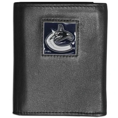 Image of Siskiyou Sports NHL Vancouver Canucks Genuine Leather Tri Fold Wallet