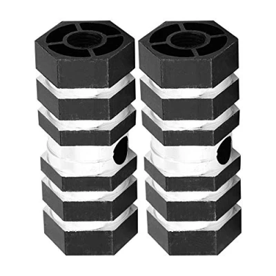 Image of Bicycle Pegs, Aluminum Alloy Foot Peg BMX Rear Axle Stunt Threaded Stunts Scooters for Mountain Bike Cycling Pegs (Black) Bicycles And Spare Parts