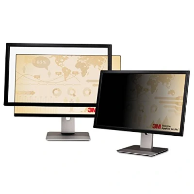 Image of 3M privacy Filter. 22 inch screen. Widescreen desktop LCD Monitor. Anti Glare. Protect your data from visual hacking.