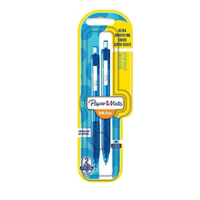 Image of Papermate InkJoy 300 RT 1.0 mm Medium Tip Retractable Ball Pen Blue (Pack of 2)