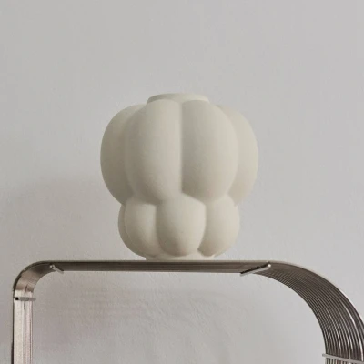 Image of AYTM Uva vase, ceramic, white, Ø 20 cm, grape shape