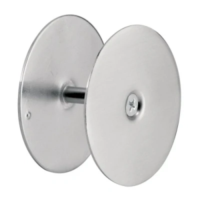 Image of PRIME LINE U 10446 Steel Door Hole Cover Plate, Satin Nickel (Single Pack)