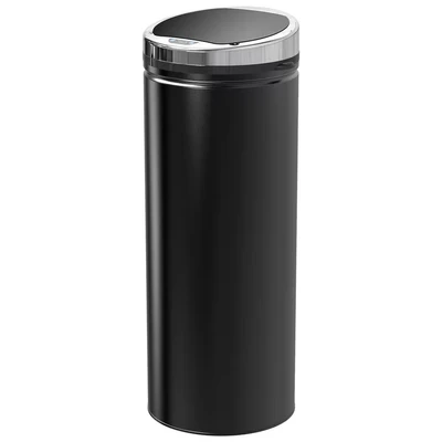 Image of HOMCOM Stainless Steel Automatic Sensor Dustbin Rubbish Waste Bin Trash Can 50L Black
