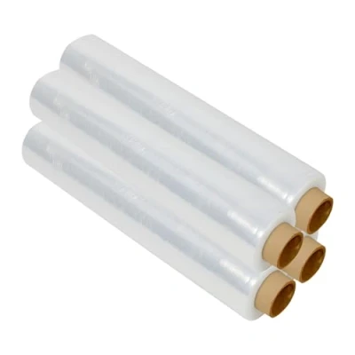 Image of TPZ Multi Use Strong Pallet Wrap Cling Film Tear Resistant Water &amp; Moisture Proof Stretch Shrink High Quality Easy to 400mm x 250m (Clear, 4 Rolls)