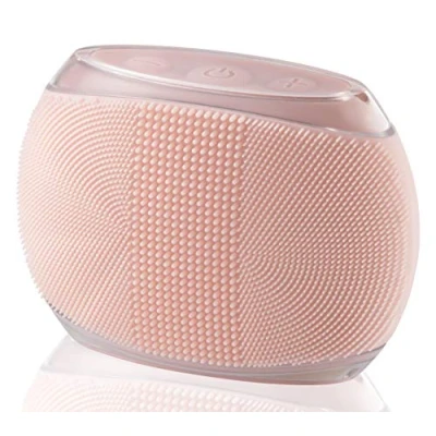 Image of HoMedics Blossom Portable Body Cleansing Brush, Medical Grade Soft Silicone Exfoliation, Rechargeable + Waterproof Skin Care, Cleanser / Exfoliator Nodes, Massage Ridges, 8 Intensity Levels