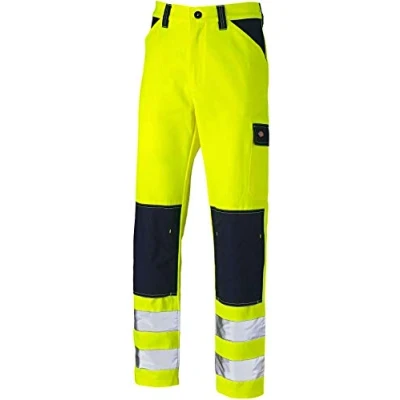 Image of Dickies&#039; Everyday Hi Vis Trousers (Yellow/Navy, UK 34R FR 44R DE50)
