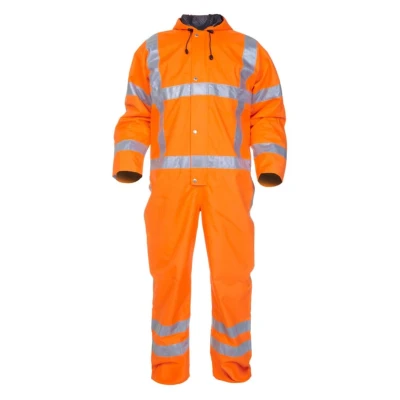 Image of Ureterp Sns High Visibility Waterproof Coverall Orange Large