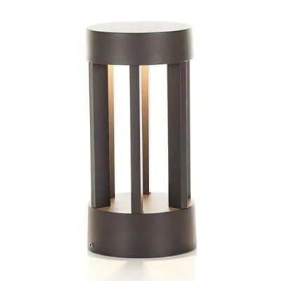 Image of LED Outdoor Lights &#039;Jordis&#039; (Modern) in Black Made of Aluminium (1 Light Source,) from Lindby Pillar Lights, Garden Light, Path Bollard lamp,