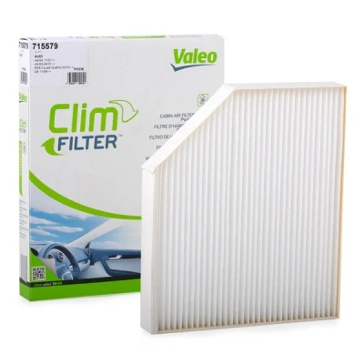 Image of 8K0819439, 8K0819439A, 8K0819439B Pollen Filter VALEO CLIMFILTER COMFORT 715579 Particulate 279mm 239mm 36mm AUDI: Q5, A4 B8 Saloon