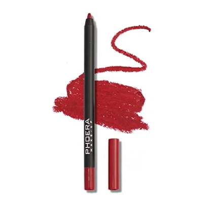 Image of AQUAPURITY PHOERA MATTE SUPER SMOOTH Pigmented Lip Liner Long lasting Smudge proof Pencil Waterproof Makeup Contour Lipliner (007 Allure)