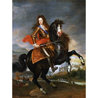 Image of Portrait King William III England Painting Royal Historic Extra Large Art Print Wall Mural Poster Premium XL