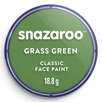 Image of Snazaroo Grass Green Make Up (18 ml) Pack of 5 Classic Face Paint, Perfect for Parties, Cosplay, Animals Events, Carnival, Halloween, &amp; More