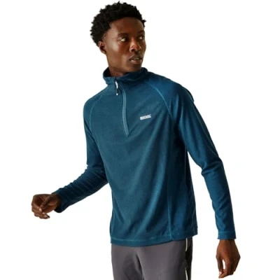Image of Regatta Men&#039;s Montes Lightweight Half Zip Overhead Micro Fleece Jacket, Blue (Oxford Blue), XXXL