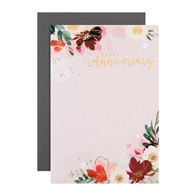 Image of Hallmark Anniversary Card Classic Floral Design