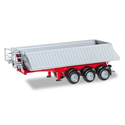 Image of herpa 076548 002 Schmitz Dump semi Trailer, red