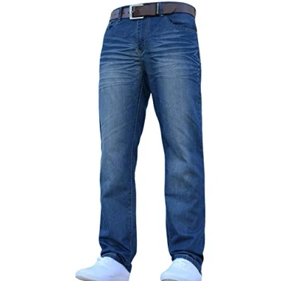 Image of Crosshatch Men&#039;s Jeans NEWFARROW18 Dark Wash 34 Long