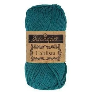 Image of Scheepjes Cahlista 401 Dark Teal Yarn 1x50g