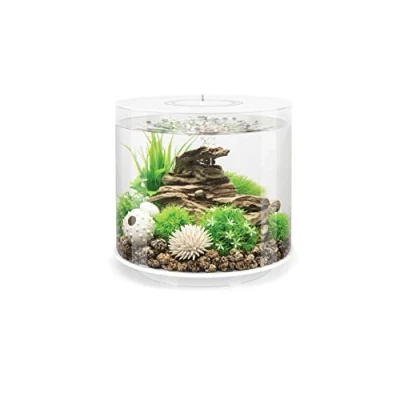 Image of biOrb Tube 15L Aquarium, White with LED lighting