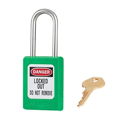 Image of Master Lock S31GRN S31 thermoplastic Safety Padlock, Green, 9.2 cm x 4.7 2.7