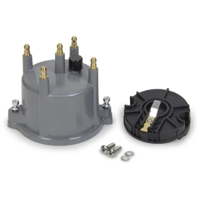 Image of Pertronix D604713 Gray Cap and Rotor Kit for Flame Thrower Billet Distributor 4 Cylinder Engine