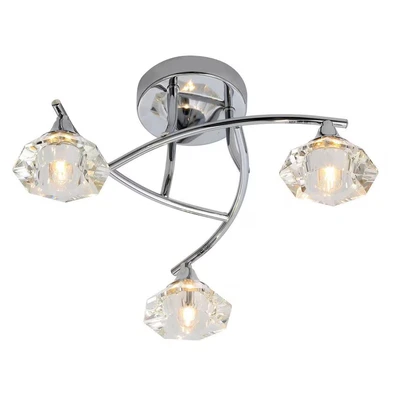 Image of Reena 3 Light Bathroom Ceiling Chrome IP44