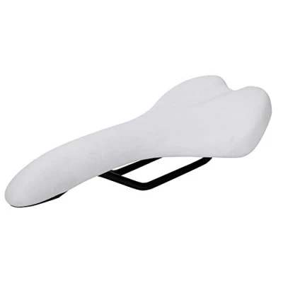 Image of Bike Saddle, Breathable Soft Mountain Seat for Cycling Lover(White) Bicycles And Spare Parts