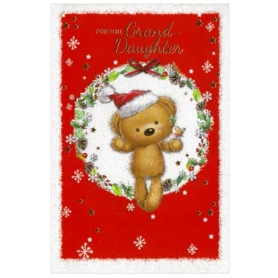 Image of Simon Elvin Granddaughter Christmas Card Cute Theme 7.5&quot; x 5.25&quot; (XGD b)