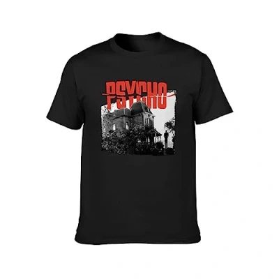 Image of Psycho Movie T Shirt Black Graphic Unisex Tee L