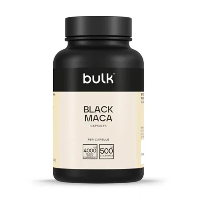 Image of Bulk Black Maca Capsules, 4000 mg, Pack of 90, 22 Servings, Packaging May Vary