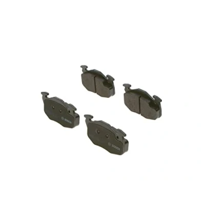 Image of 7261D371, E190R011075821 Brake pad set BOSCH 0 986 460 983 Low Metallic with anti squeak plate, mounting manual PEUGEOT: 306 Hatchback