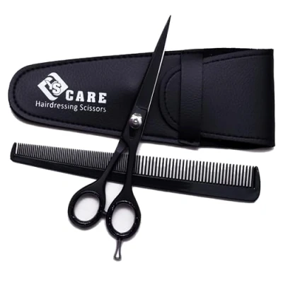 Image of YSCARE Hairdressing Scissors Barber Hair Scissor for Professional Hairdressers Barbers Stainless Steel Cutting Shears Salon Barbers, Men, Women, (6.5)