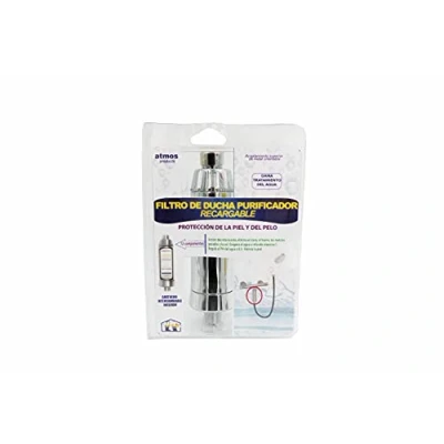 Image of Atmos 1535 Filtre Douche Purifiant Rechargeable Shower Filter, Metallic Grey