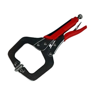 Image of Individual Welding C Clamp MOLE VICE Grip Sheet Metal Locking Pliers Wrench (C 11&quot;)