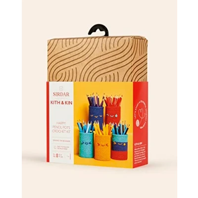 Image of Sirdar Kith &amp; Kin, Pencil Pots Crochet Kit