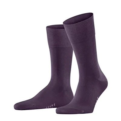 Image of FALKE Men&#039;s Tiago M SO Fil D&#039;Écosse Cotton Plain 1 Pair Socks, Blue (Wine Berry 8860) new eco friendly, 8.5 9.5
