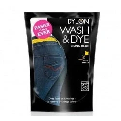 Image of Pack of 2 Dylon Large 350 grams Velvet Black Hand or Machine Wash Clothes Fabric Dye Colour Restorer