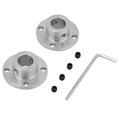 Image of Flange Coupler 2pcs M4 Rigid Coupling Motor Shaft Connector ID 12mm OD 18mm