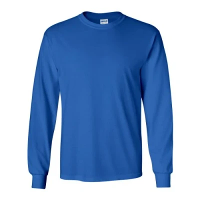 Image of Gildan Men&#039;s Ultra Cotton Long Sleeve T Shirt, Style G2400 Royal, XXL