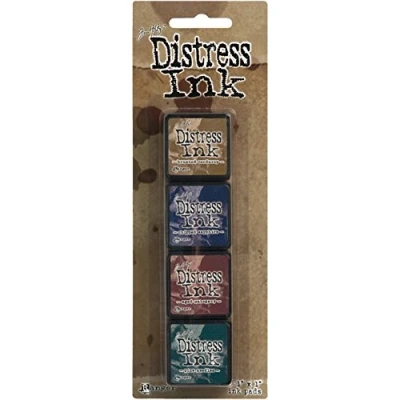 Image of Ranger Distress Mini Ink s Kit 12, Multi Colour, 70 x 23 mm