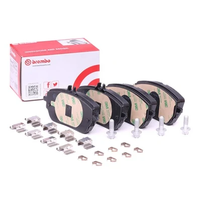 Image of 0004205103, 0004206902, 0004207000, A0004205103, A0004206902 Brake pad set BREMBO P 50 146 MERCEDES BENZ: A Class, CLA Coupe, Class Saloon