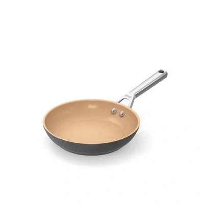 Image of Ninja Extended Life 20cm Ceramic Frying Pan, Non Stick (No PFAs, PFOAs, Lead or Cadmium), Induction Compatible, Stainless Steel Handle, Oven Safe to 285C, Terracotta &amp; Grey, CW90020UK