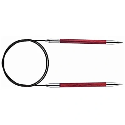 Image of KnitPro Royale: Knitting Pins: Circular: Fixed: 150cm x 6.00mm, Birchwood, brass, Multi Colour, 6mm