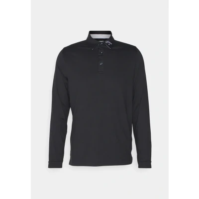 Image of Callaway Golf Mens Long Sleeve Polo Shirt Caviar XL