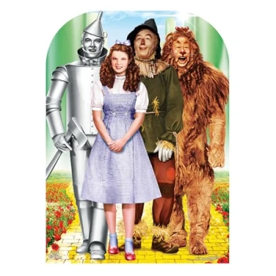 Image of Star Cutouts Ltd Wizard of OZ Stand in Emerald City Life Size Cardboard Cut Out Perfect for Parties &amp; Fans, Multi Colour, Regular