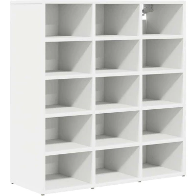 Image of Shoe Cabinet with Shelf White 52.5 x 30 50 cm Engineered wood Vidaxl