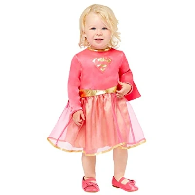 Image of Child Pink Supergirl Superhero Book Week Kids Girls Toddler Fancy Dress Costume (12 18m)