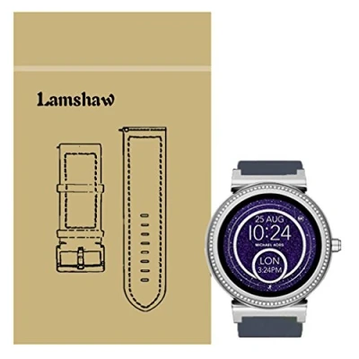 Image of Compatible for Michael Kors Sofie Band, Lvbu Sport Silicone Replacement Strap Access Smartwatch (Grey)