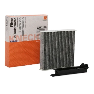 Image of 70573057 Pollen Filter MAHLE ORIGINAL LAK 230 Activated Carbon 181,0mm 181mm 43,0mm RENAULT: CLIO 3, 2, Wind Convertible, NISSAN: MICRA 3