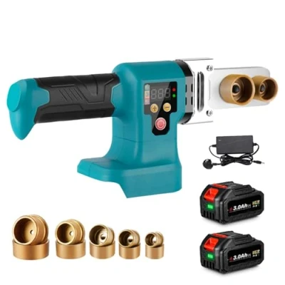 Image of Socket Welding Machine Plastic PPR Pipe 0 320C Adjustable Welder with Digital Display, (Incl. 2 Batteries &amp; Charger)